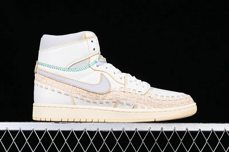 All categories Air Jordan Jordan series basketball shoes Air Jordan 1 High LW version Union x Air Jordan 1 High OG "Woven" AJ1 Joe 1 joint model woven high-top basketball shoes FD2565-100